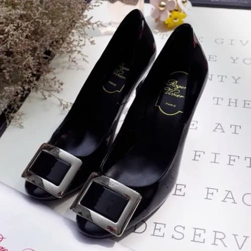 Roger Vivier 2019 Ladies Belle Patent-leather Cour… - 1
