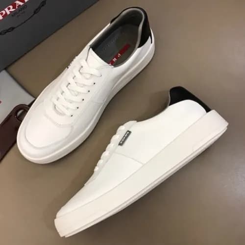 Prada 2019 Mens Leather Sneakers - 프라다 남성 레더 스니커즈 … - 1