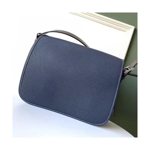 Hermes Barda Leather Messenger Shoulder Bag ,29cm … - 1