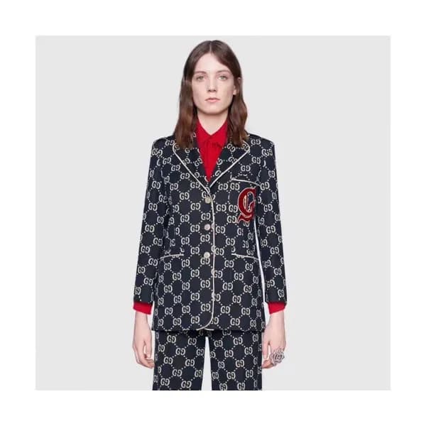 Gucci 2019 Womens Embroidery Logo Cotton Suit - 구찌…