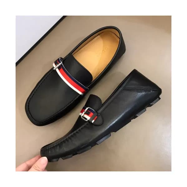 Gucci 2019 Mens Strap Metal Buckle Leather Drive L… - 1
