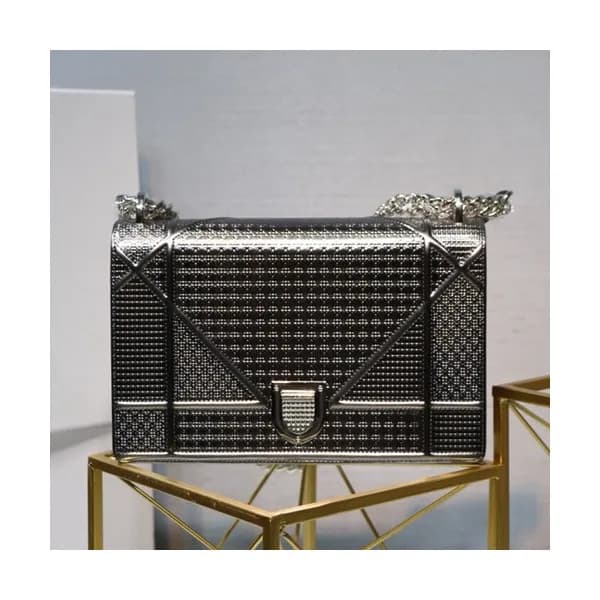 Dior 2019 Dior Rama Leather Chain Shoulder Bag ,25… - 1