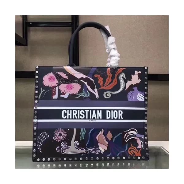 Dior 2019 Women Leather Book Tote Shopper Bag ,41.… - 1