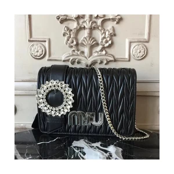 MiuMiu 2019 Matelasse Shoulder Cross Bag,20cm - 미… - 1
