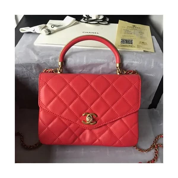 Chanel 2019 Leather Chain Shoulder Cross Bag ,19C… - 1