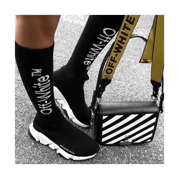 Off White 2019 Leather Binder Clip Shoulder Bag,19… - 1