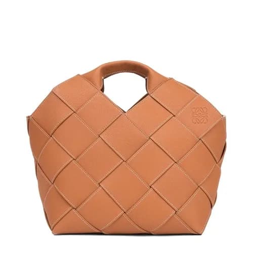 Loewe 2019 Basket Gingham Tote Shoulder Bag, 38CM … - 1
