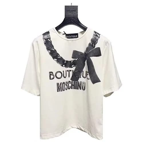 Moschino 2019 Mm/WmCrew -neck Cotton Short Sleeved… - 1