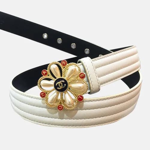 Chanel 2019 Ladies Leather Belt - 샤넬 2019 여성용 레더 벨… - 1