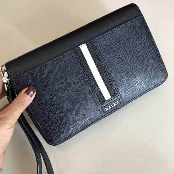 Bally 2025 Leather Clutch Bag - 발리 2025 레더 남성용 클러치… - 1