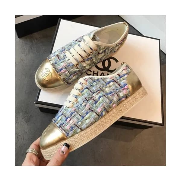 Chanel 2019 Ladies Tweed Sneakers - 샤넬 2019 여성용 트위… - 1