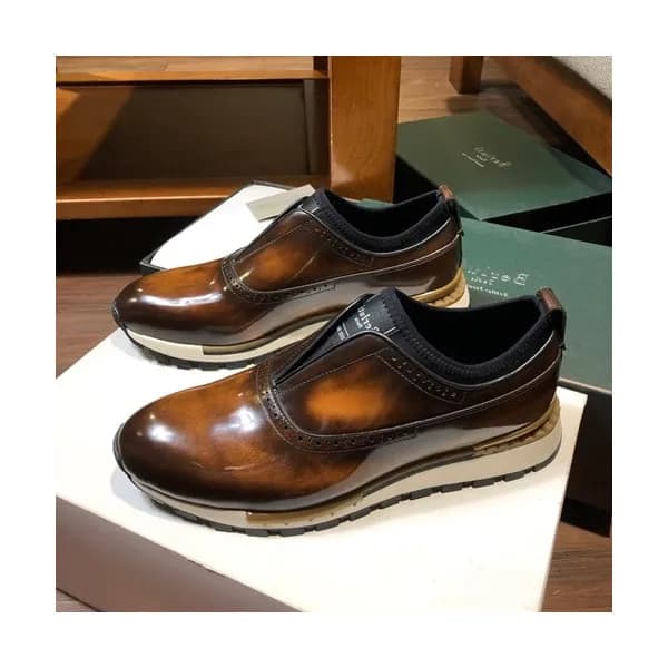 Berluti 2019 Mens Leather Sneakers - 벨루티 2019 남성용… - 1