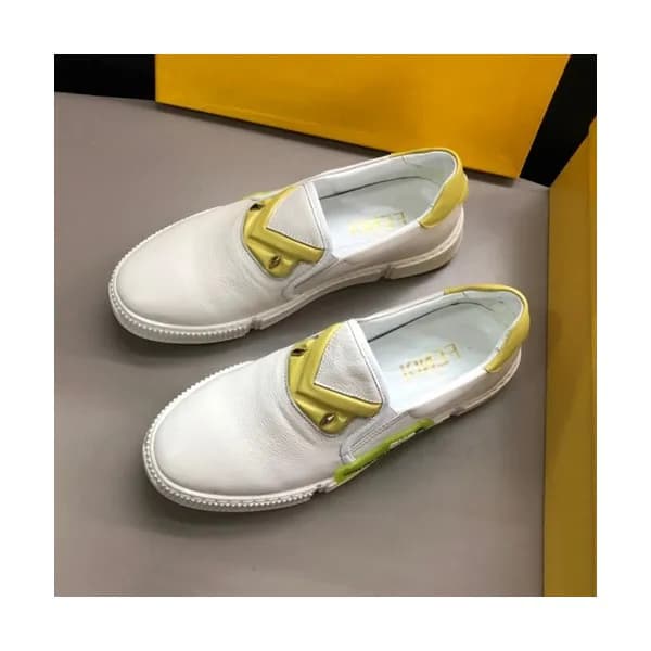 Fendi 2019 Mens Leather Slip On - 펜디 2019 남성용 레더 슬… - 1