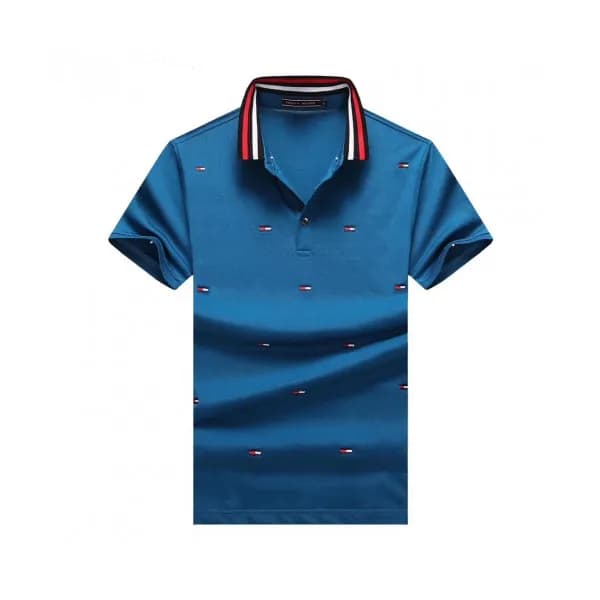 Tommy 2019 Mens Logo Cotton Polo Short Sleeved Ts… - 1