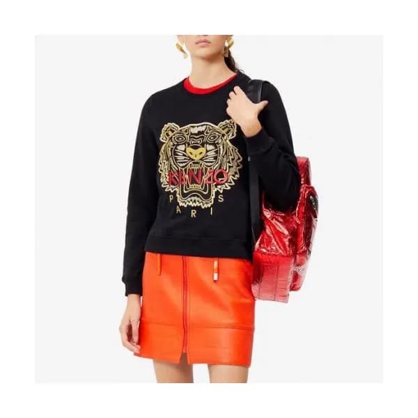 Kenzo Womens Modern Sweaters - 겐조 여성 블랙 스웨터 Ken54x - 1
