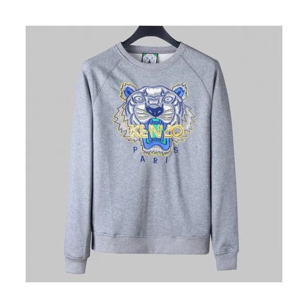Kenzo Mens Gray Sweatshirts - 겐조 2019 남성 맨투맨 Ken73… - 1