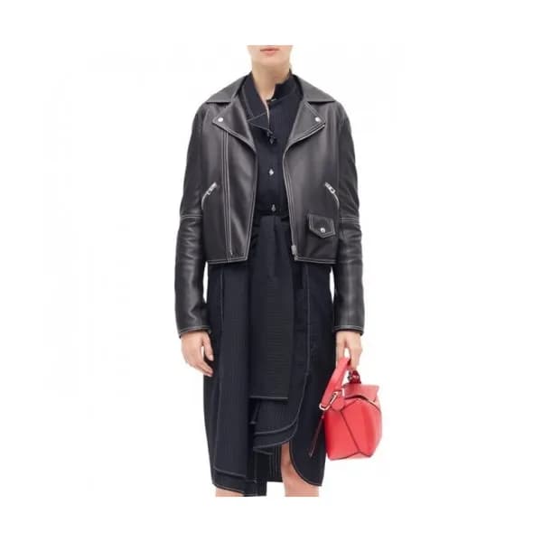 Loewe 2020 Womens Logo Casual Leather Jackets - 로에… - 1