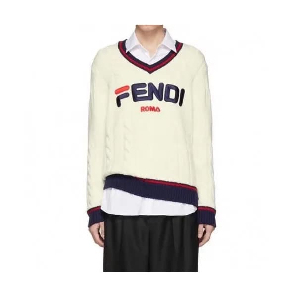 [펜디]Fendi 2020 Mm/Wm Logo Crew-neck Sweaters - 펜디 … - 1