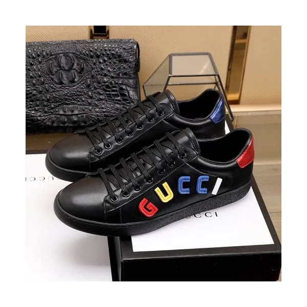 Gucci 2020 Mens Leather Sneakers - 구찌 2020 남성용 레더… - 1