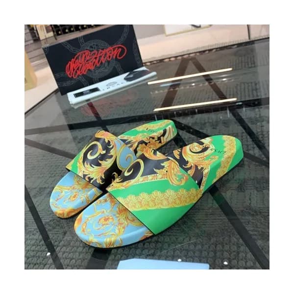 Versace 2020 Mens Leather Slipper - 베르사체 2020 남성… - 1
