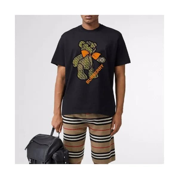 [버버리]Burberry 2020 Mens Logo Crew-neck Cotton Shor… - 1