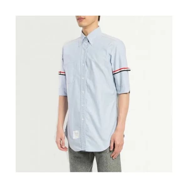 [톰브라운]Thom Browne 2020 Mens Strap Cotton Short Sle… - 1