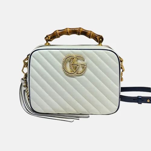 Gucci 2020 Marmont Bamboo Tote Shoulder Bag,22CM -… - 1