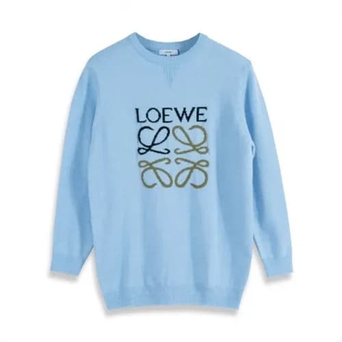 [로에베]Loewe 2020 Womens Logo Crew-neck Wool Sweate… - 1