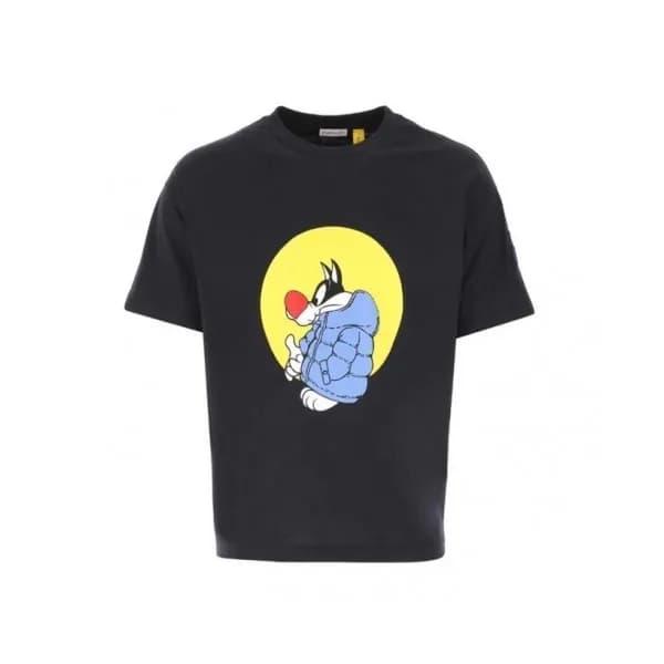 [매장판]Moncler 2021 Mens Logo Crew-neck Short Sleeve… - 1
