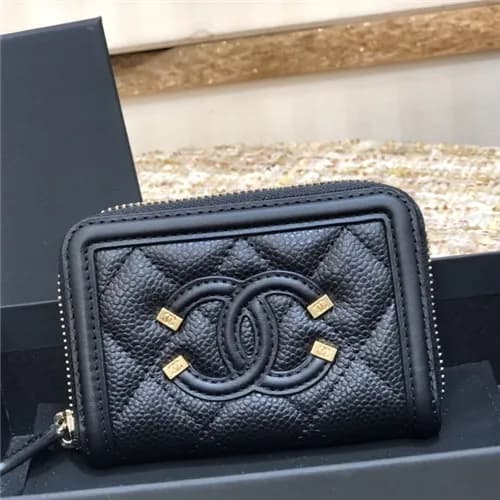 Chanel 2021 Women's Leather Coin purse/Card pu… - 1