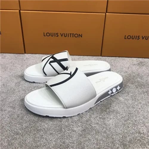 Louis Vuitton 2021 Men's Leather Slipper,LOUS2… - 1