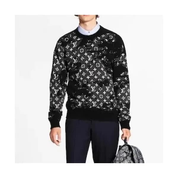 Louis vuitton Mens Casual Sweaters Black - 루이비통 2… - 1