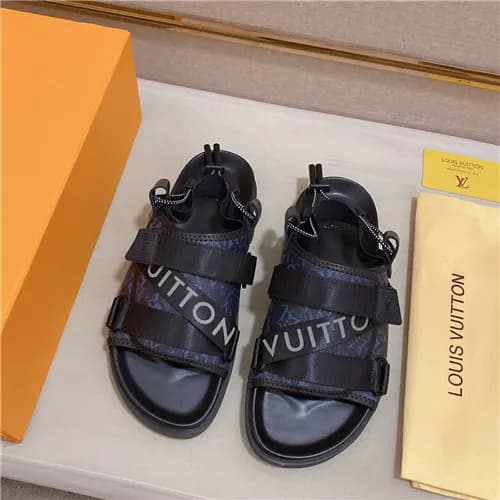 Louis Vuitton 2021 Men's Leather Sandal,LOUS21… - 1