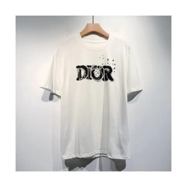 Dior Mm/Wm Casual Crew-neck Short Sleeved Tshirts… - 1
