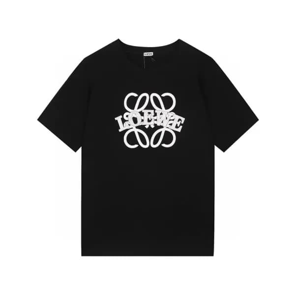 로에베 남성 이니셜 화이트 반팔티 - Mens White Tshirts - loe0567x - 1