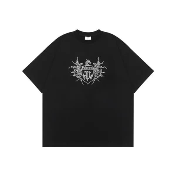 베트멍 남성 트렌디 블랙 반팔티 - Mens Black Tshirts - vet0258x - 1