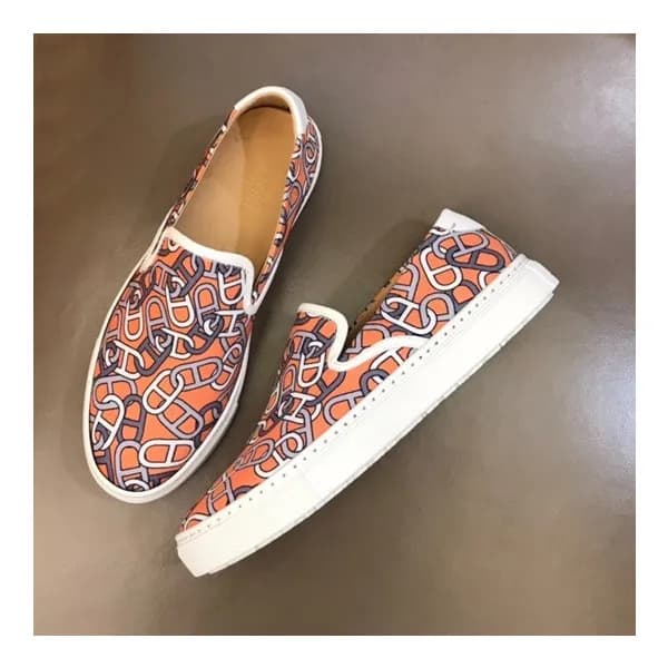 에르메스 남성 모던 오렌지 로퍼 - Mens Orange Loafer - her0763x - 1