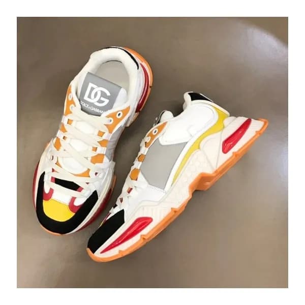 돌체앤가바나 남성 클래식 오렌지 스니커즈 - Mens Orange Sneakers - do… - 1