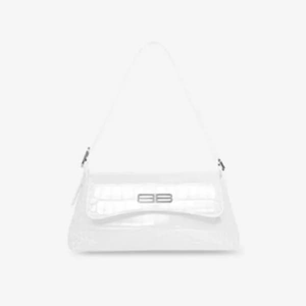 발렌시아가 여성 시그니처 화이트 숄더백 - Womens White Shoulder Bag … - 1