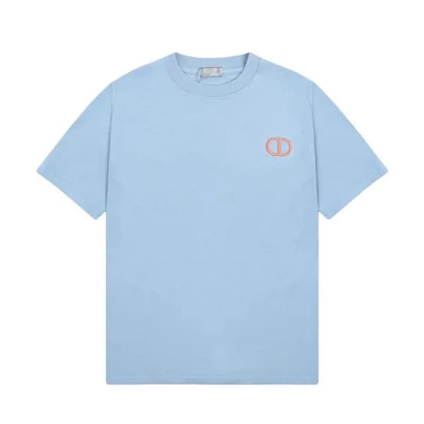 디올 남성 블루 크루넥 반팔티 - Mens Blue Tshirts - dio01857x - 1