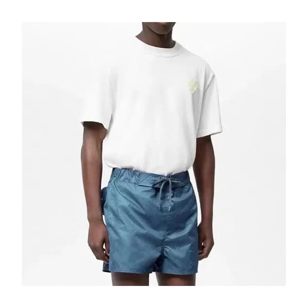 루이비통 남성 블루 반바지 - Mens Blue Half-pants - lou04876x - 1