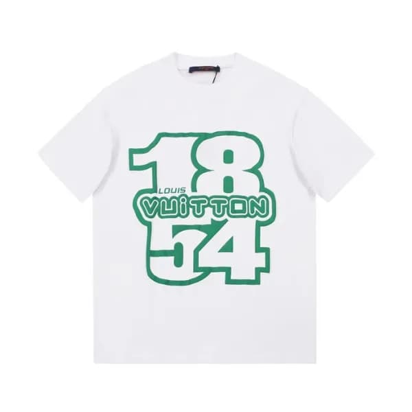 루이비통 남성 화이트 크루넥 반팔티 - Mens White Tshirts - lou0505… - 1
