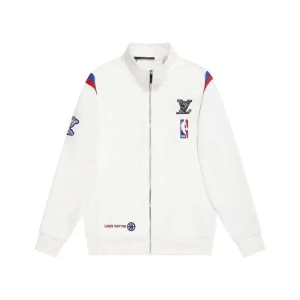 루이비통 남성 모던 화이트 맨투맨 - Louis vuitton Mens White Tshi… - 1