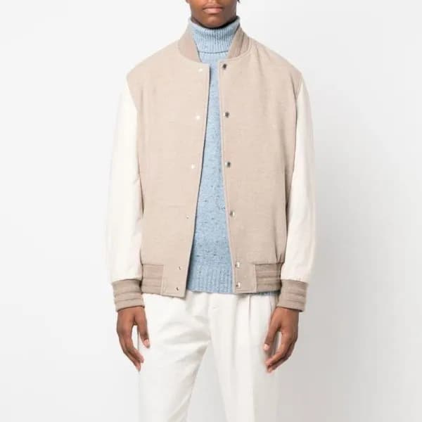 브루넬로쿠치넬리 남성 베이지 자켓 - Brunello Cucinelli Mens Beige… - 1