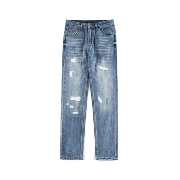 루이비통 남성 캐쥬얼 블루 청바지 - Louis vuitton Mens Blue Jeans… - 1