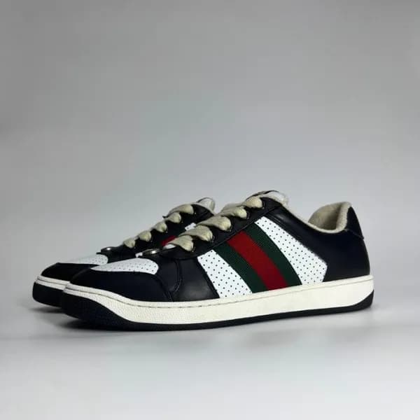 구찌 남/녀 블랙 스니커즈 - Gucci Unisex Black Sneakers- gu63… - 1