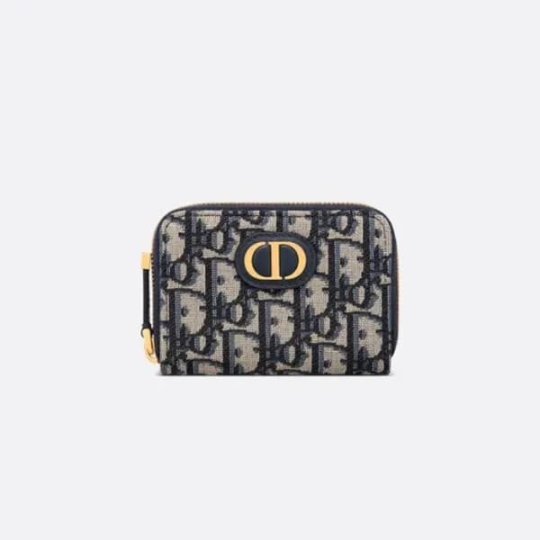 디올 여성 네이비 오블리크 지갑 - Dior Womens Navy Wallets - di4… - 1