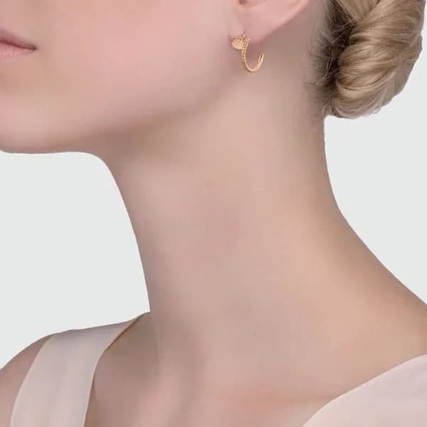 까르띠에 여성 로즈 골드 이어링 - Cartier Womens Rose Gold Earri… - 1