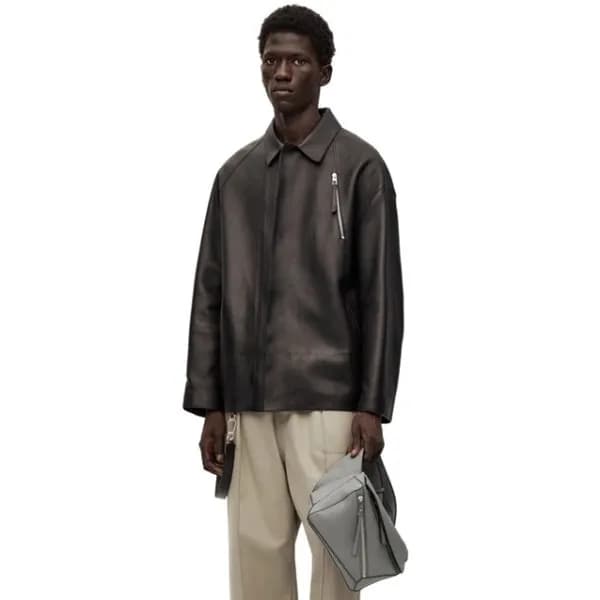 로에베 남성 그레이 크로스백 - Loewe Mens Gray Cross Bag - loe7… - 1