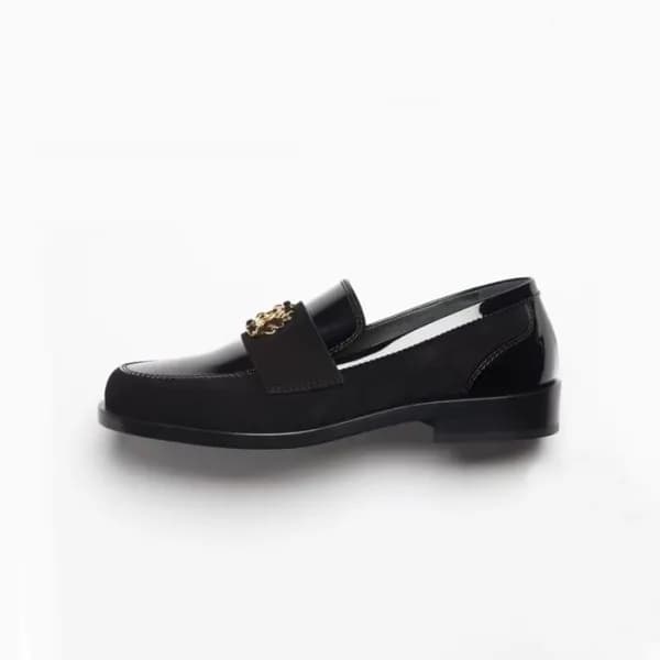 샤넬 여성 블랙 로퍼 - Chanel Womens Black Loafer - ch491x - 1